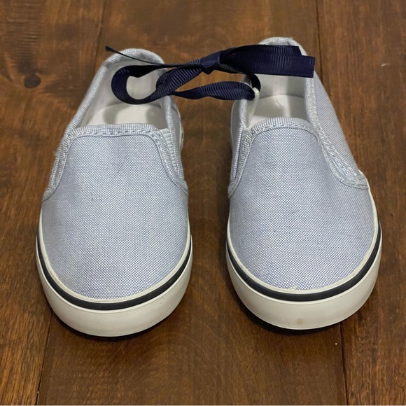 JANIE & JACK || Denim Slip-On Shoes | Light Blue || Unisex Girl Boy Toddler 5 - Picture 2 of 4